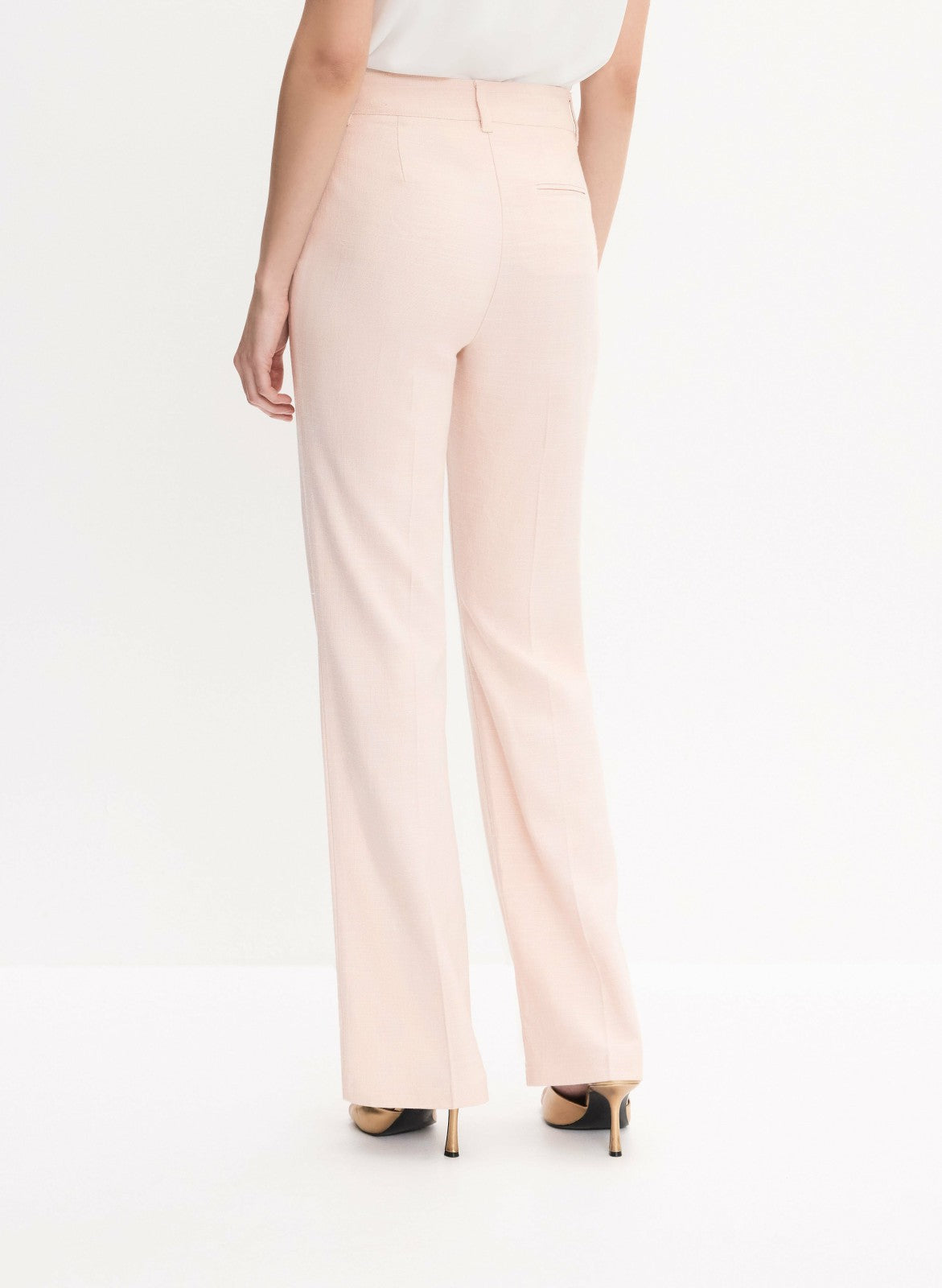 Women Soho Wide-Leg Pants Pink Pearl | Melanie Lyne