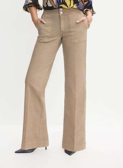 Women Wide-Leg Trouser Jeans French Canvas | Melanie Lyne