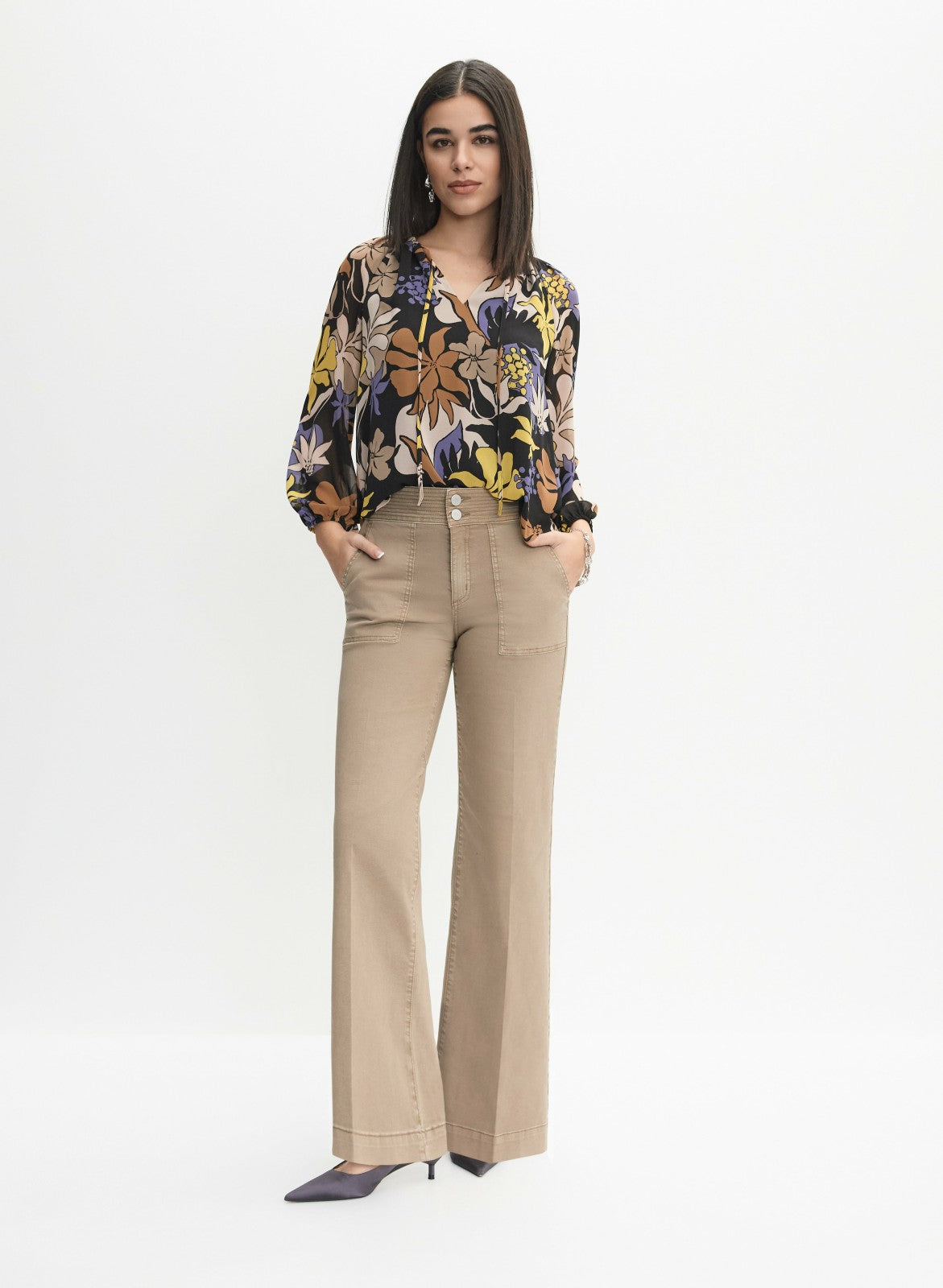 Women Wide-Leg Trouser Jeans French Canvas | Melanie Lyne