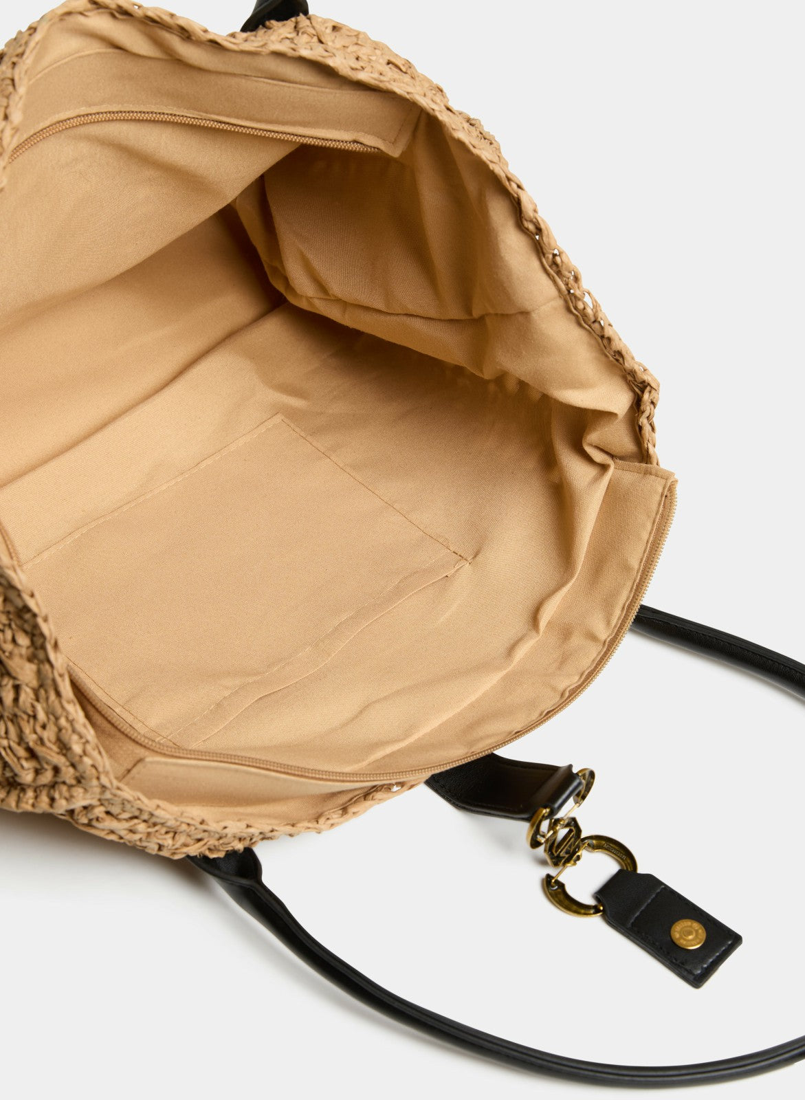 Women Woven Straw Tote Bag Camel | Melanie Lyne