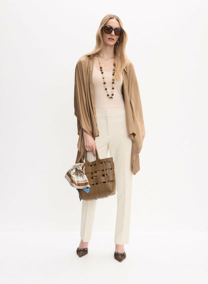 Women Giselle Slim-Leg Pants Stone | Melanie Lyne