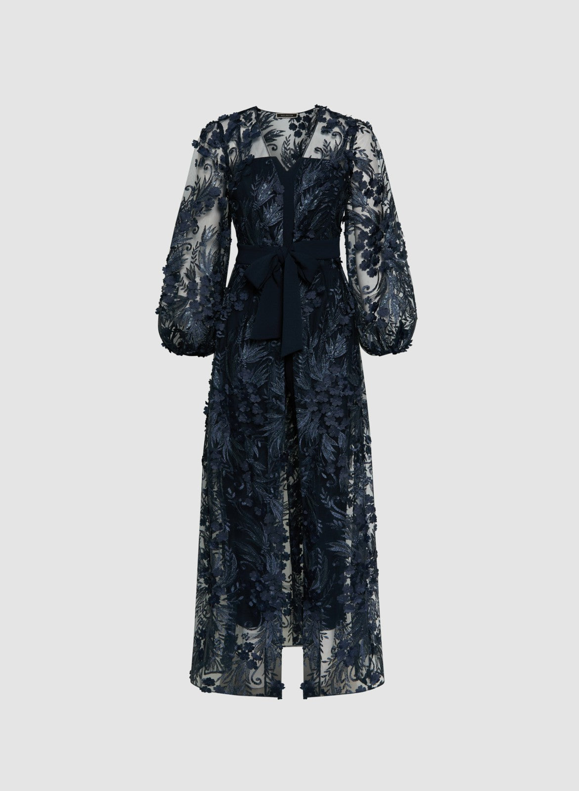 Women Floral Appliqué Jumpsuit Peacock Blue | Melanie Lyne