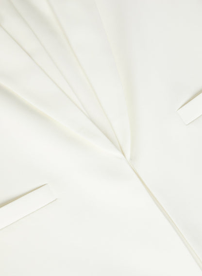 Women Rolled Sleeve Jacket Ivory | Melanie Lyne