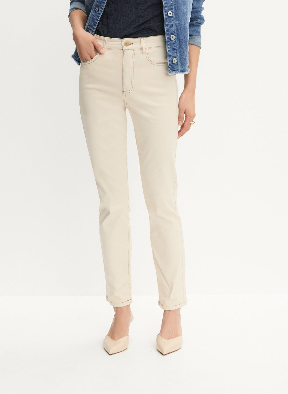 Women Straight-Leg Jeans Stone | Melanie Lyne