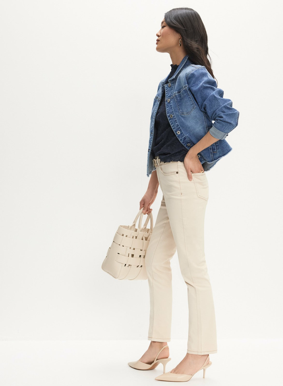 Women Straight-Leg Jeans Stone | Melanie Lyne