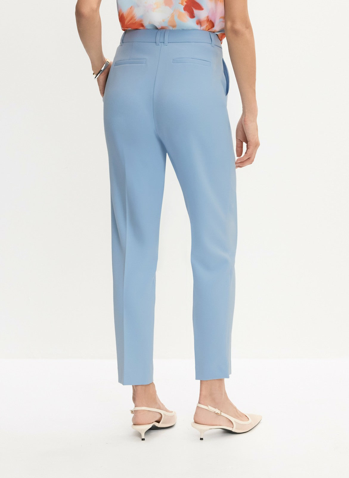 Women Straight-Leg Pants Blue Pearl | Melanie Lyne