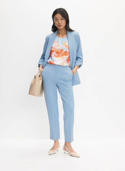 Women Straight-Leg Pants Blue Pearl | Melanie Lyne