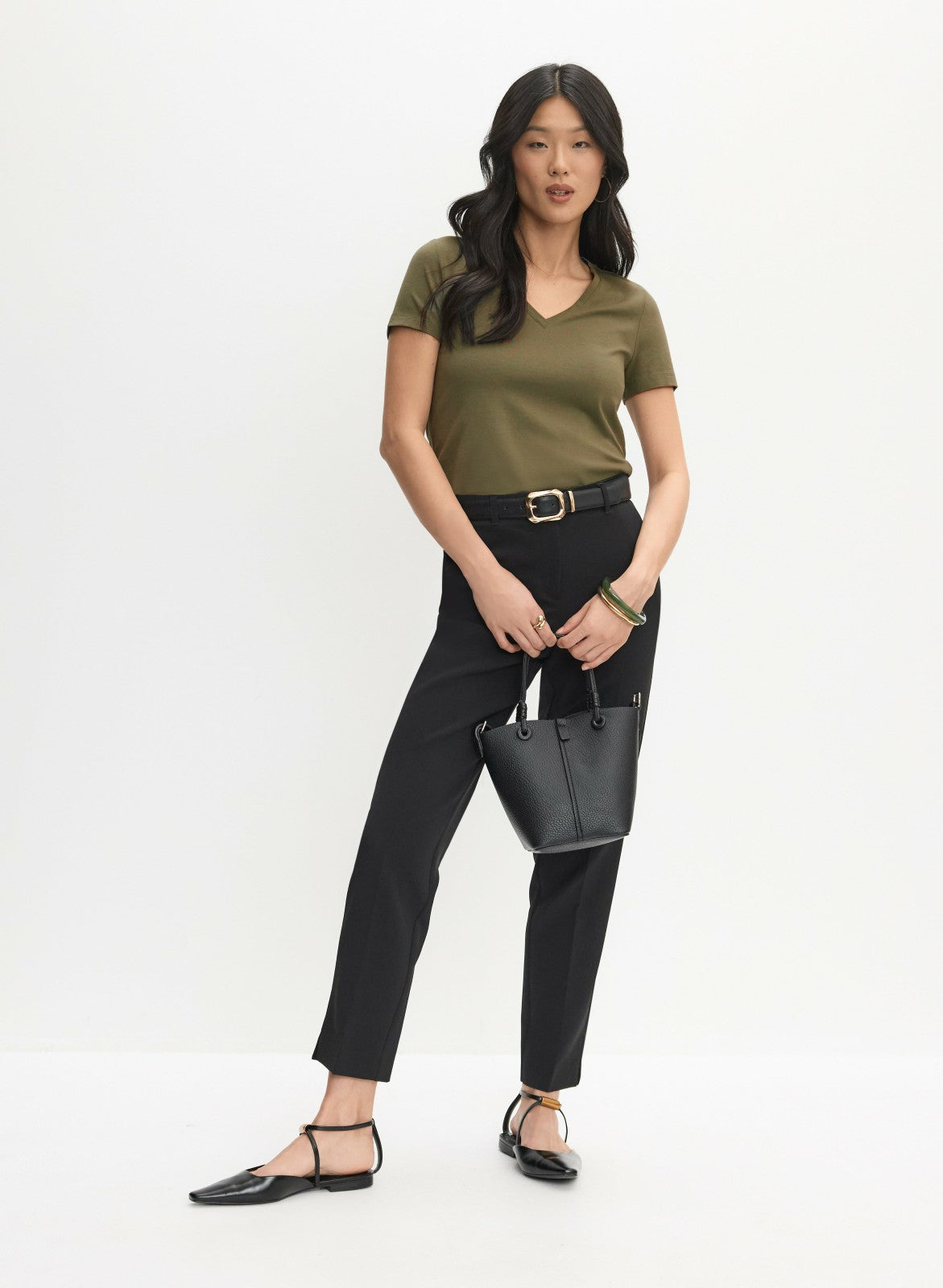 Women Straight-Leg Pants Black | Melanie Lyne