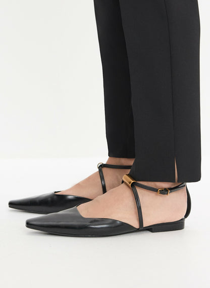 Women Straight-Leg Pants Black | Melanie Lyne