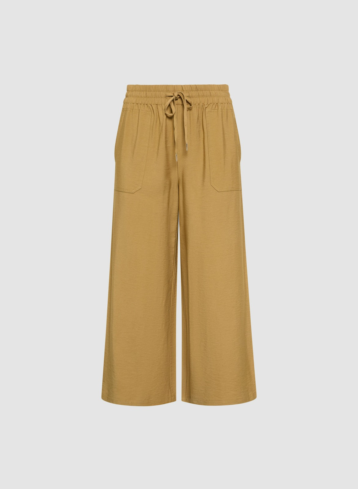 Women Crinkle Modal Capris Yellow Stone | Melanie Lyne