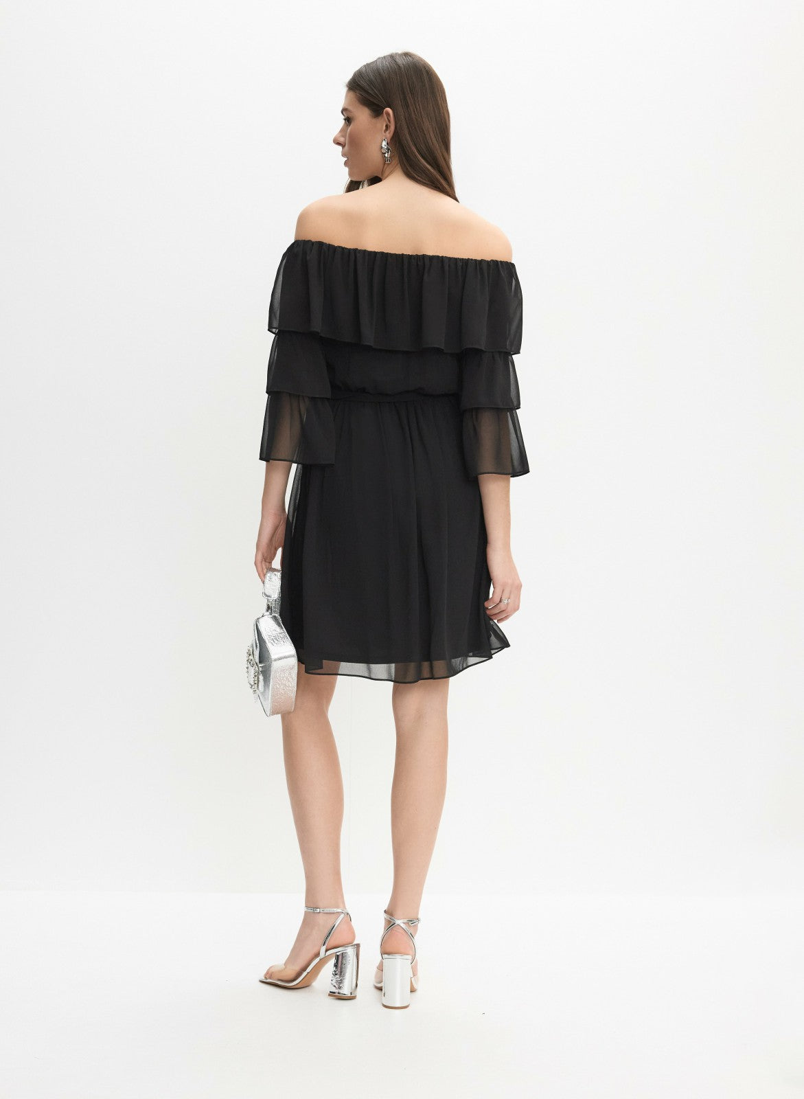 Women Off-The-Shoulder Dress Black | Melanie Lyne