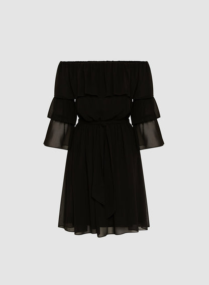 Women Off-The-Shoulder Dress Black | Melanie Lyne
