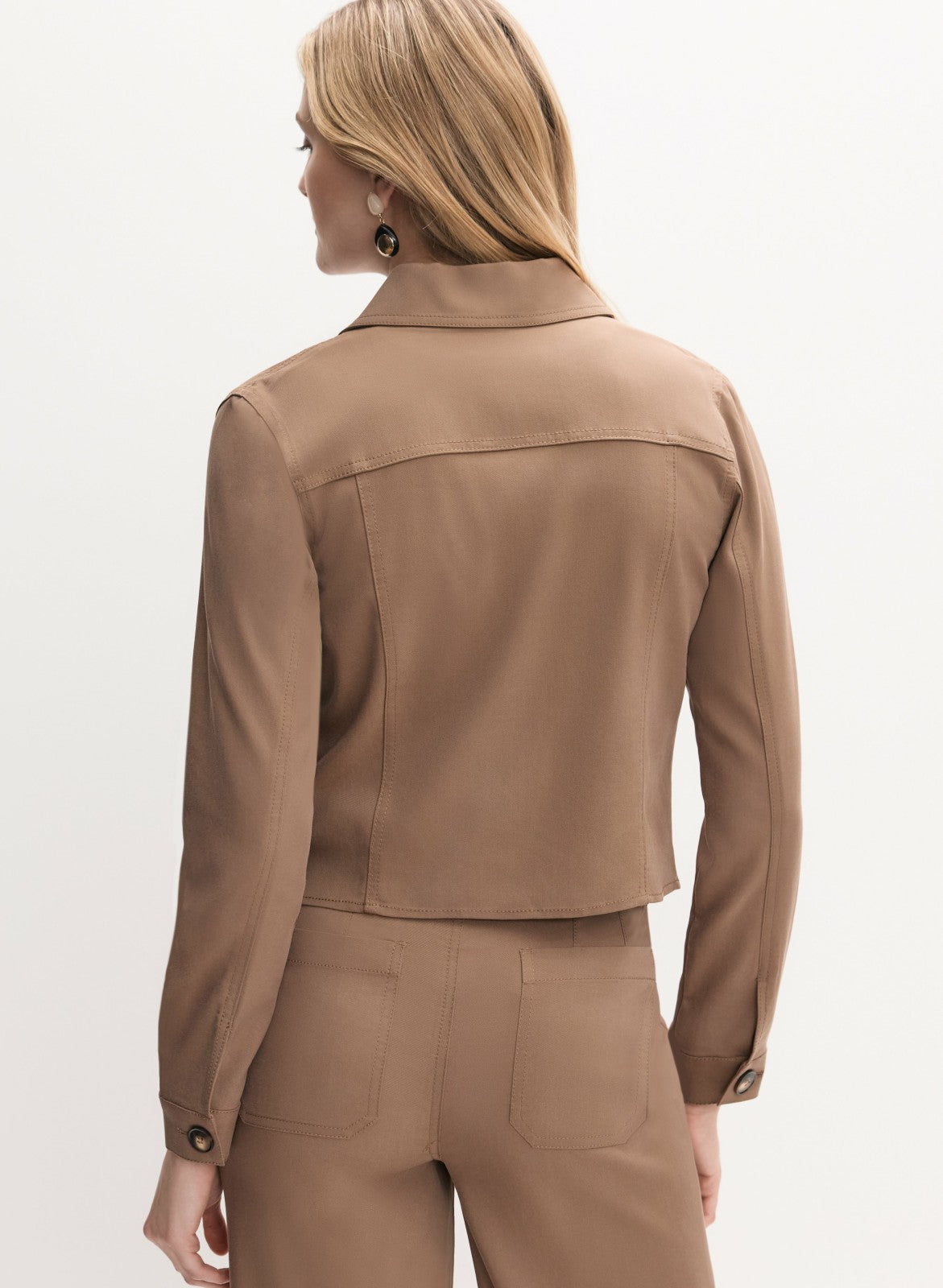 Women Button-Down Jacket French Canvas | Melanie Lyne