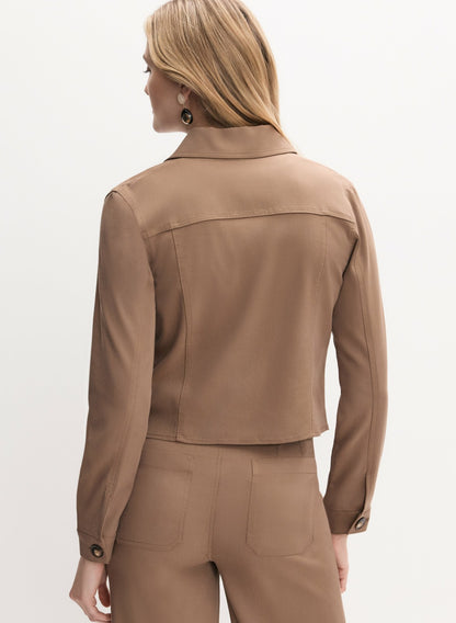 Women Button-Down Jacket French Canvas | Melanie Lyne