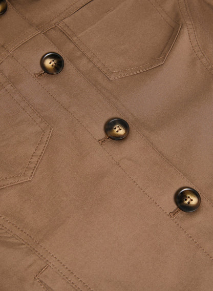 Women Button-Down Jacket French Canvas | Melanie Lyne