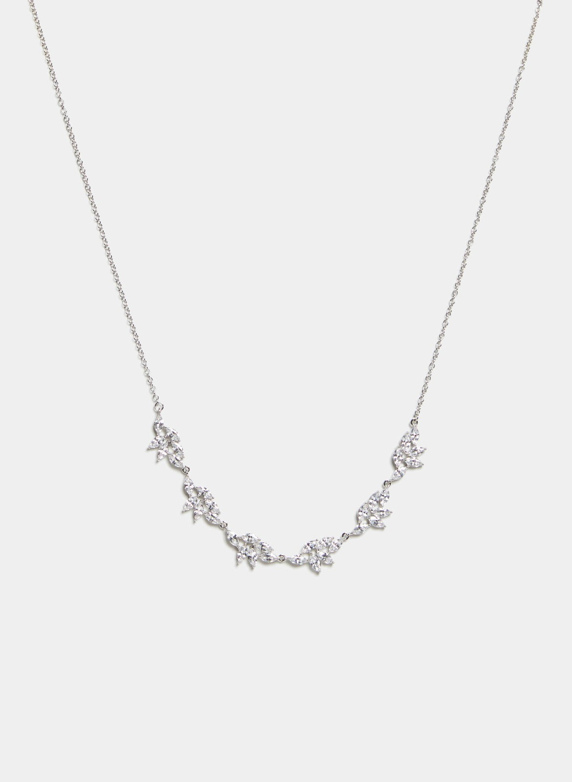 Women Cluster Chain Necklace Silver | Melanie Lyne