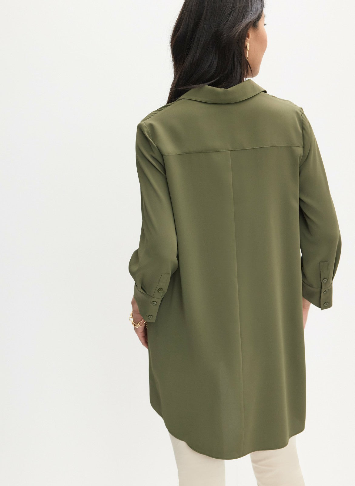 Women 3/4 Sleeve Blouse Olive Branch | Melanie Lyne