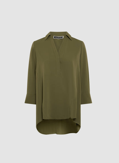 Women 3/4 Sleeve Blouse Olive Branch | Melanie Lyne