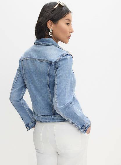 Women Sequin Detail Jacket Light Blue | Melanie Lyne