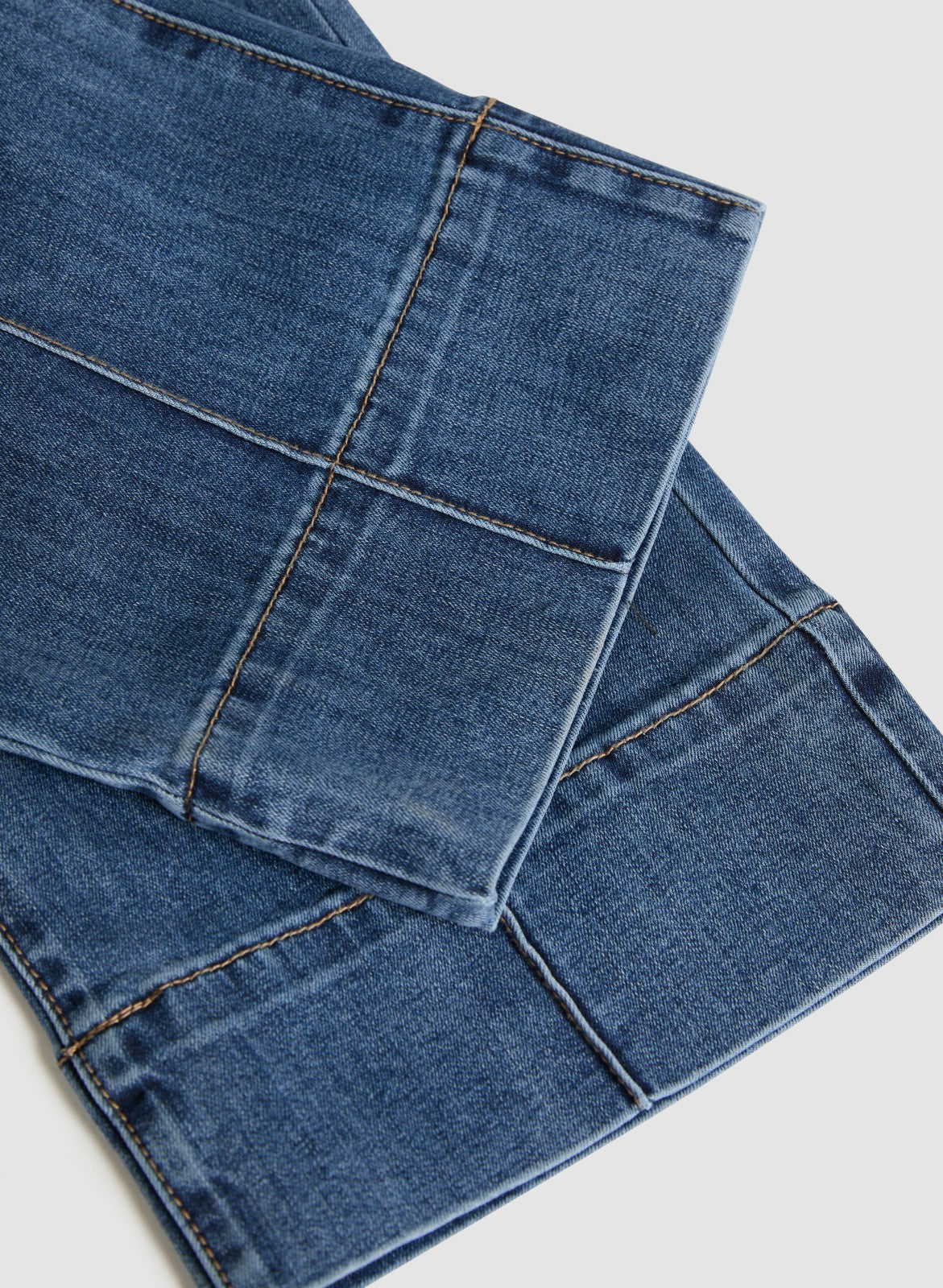 Women Cropped Straight-Leg Jeans Medium Blue | Melanie Lyne