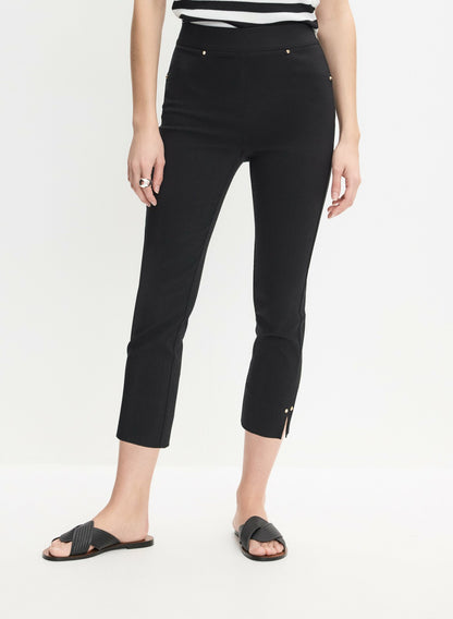Women Pull-On Capris Black | Melanie Lyne