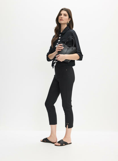Women Pull-On Capris Black | Melanie Lyne