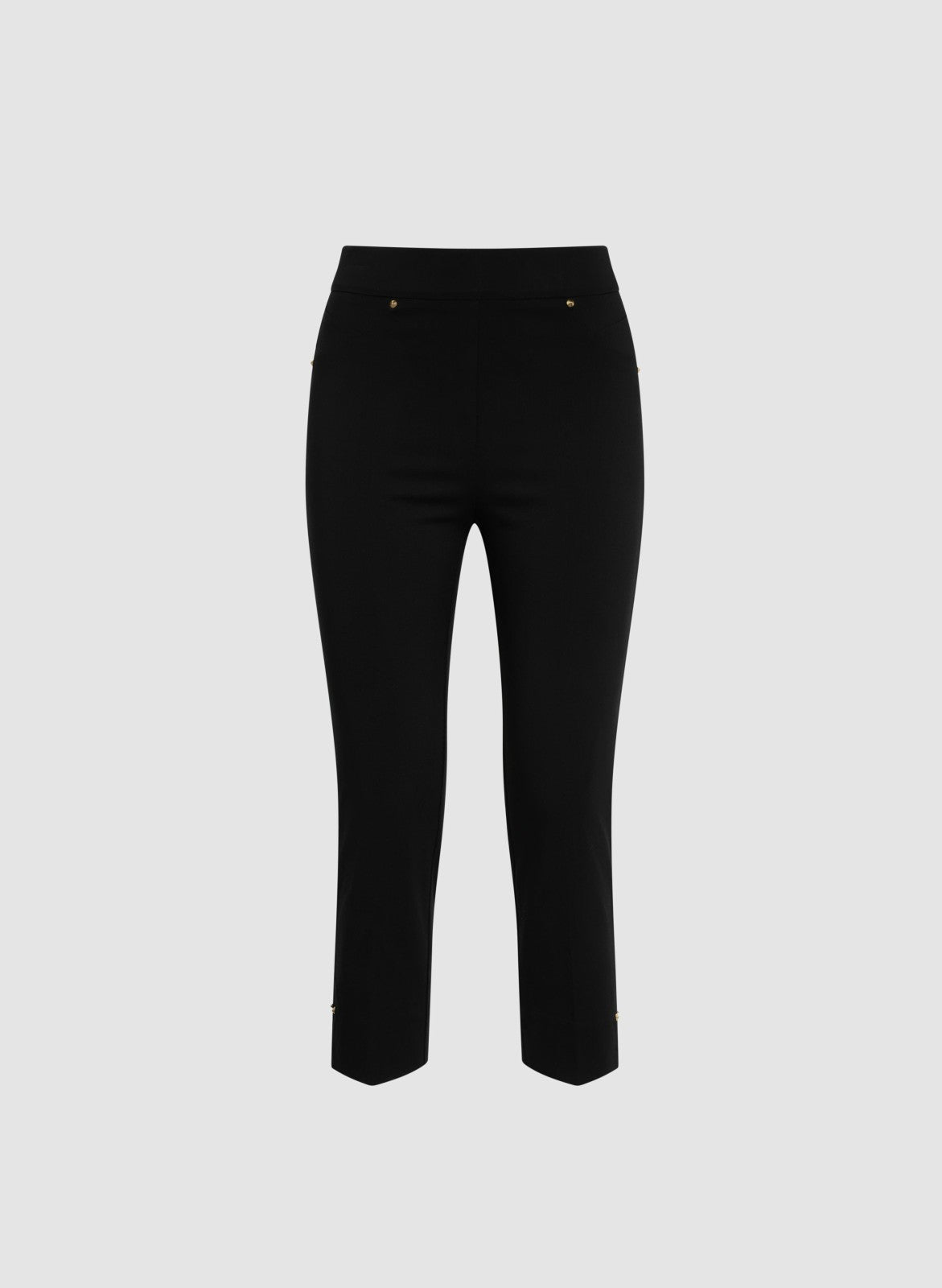 Women Pull-On Capris Black | Melanie Lyne