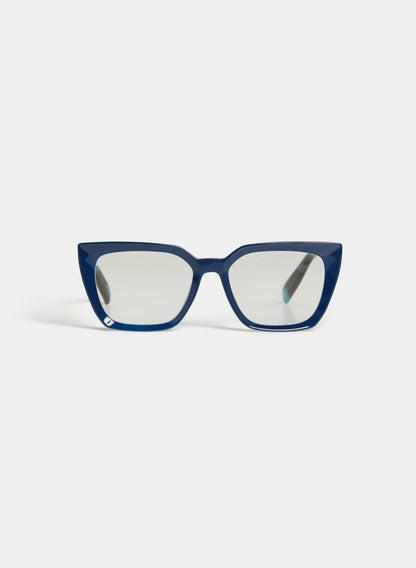 Women Square Reading Glasses Marine | Melanie Lyne