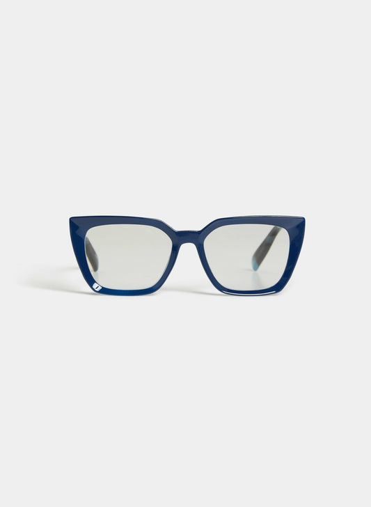 Women Square Reading Glasses Marine | Melanie Lyne