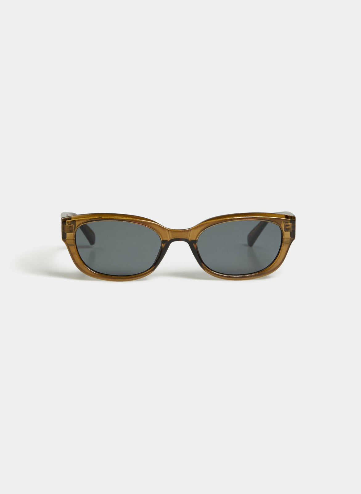 Women Plastic Frame Sunglasses Khaki | Melanie Lyne