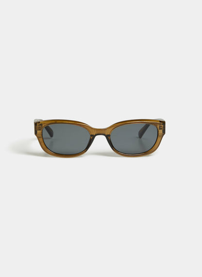 Women Plastic Frame Sunglasses Khaki | Melanie Lyne