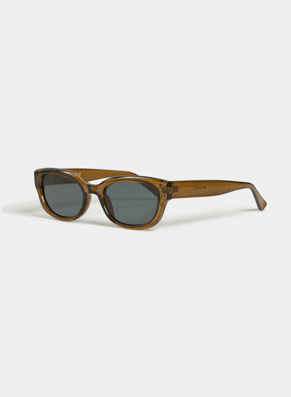 Women Plastic Frame Sunglasses Khaki | Melanie Lyne