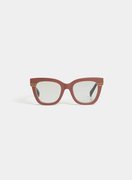 Women Square Frame Glasses Sienna Brown | Melanie Lyne