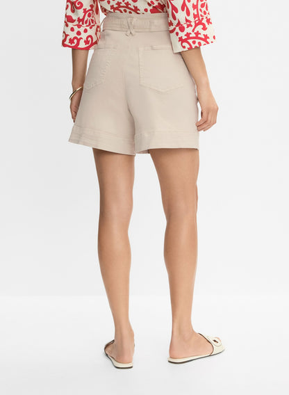 Women Belted Denim Shorts Panna | Melanie Lyne