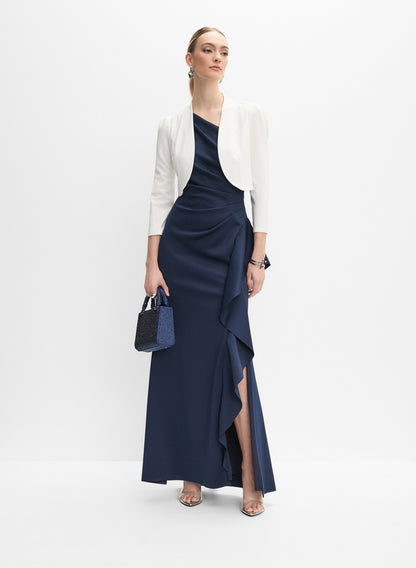 Women Puff Shoulder Bolero Ivory | Melanie Lyne