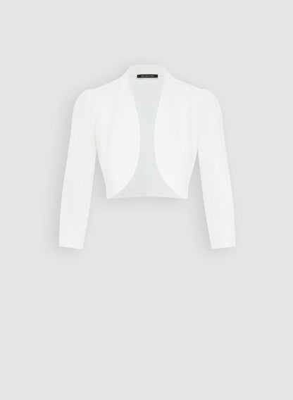 Women Puff Shoulder Bolero Ivory | Melanie Lyne