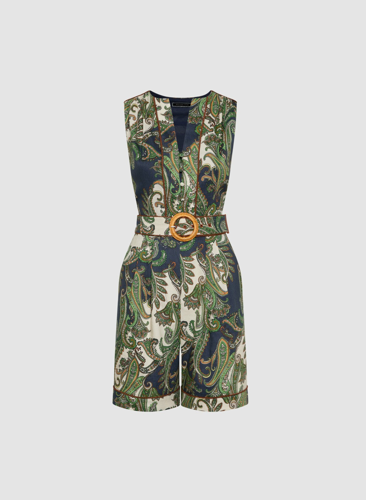 Women Short Paisley Jumpsuit Multicolour | Melanie Lyne