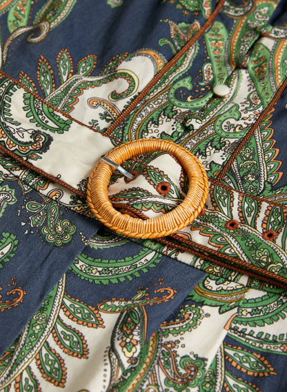 Women Short Paisley Jumpsuit Multicolour | Melanie Lyne