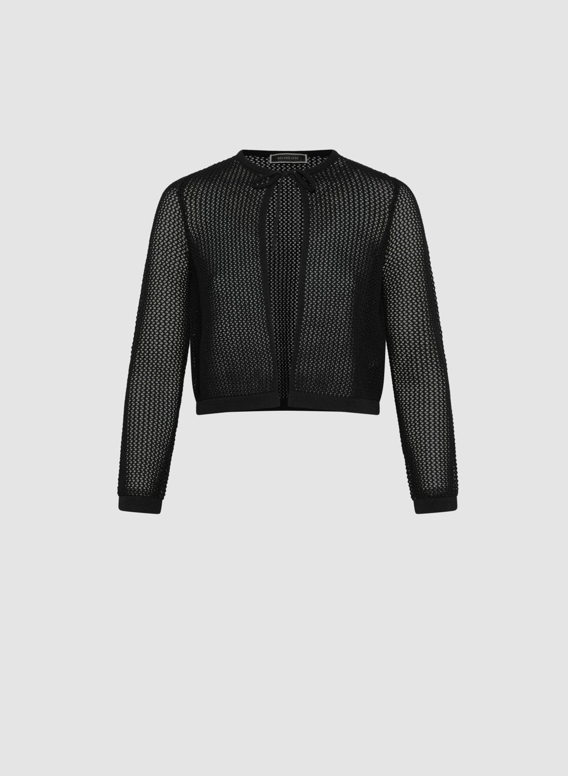 Women Open Knit Bolero Black | Melanie Lyne