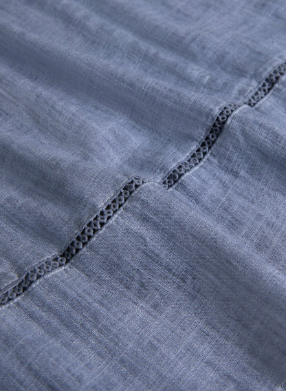 Women Garment-Dye Skirt Medium Blue | Melanie Lyne