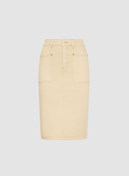 Women Cotton Pencil Skirt Canvas | Melanie Lyne