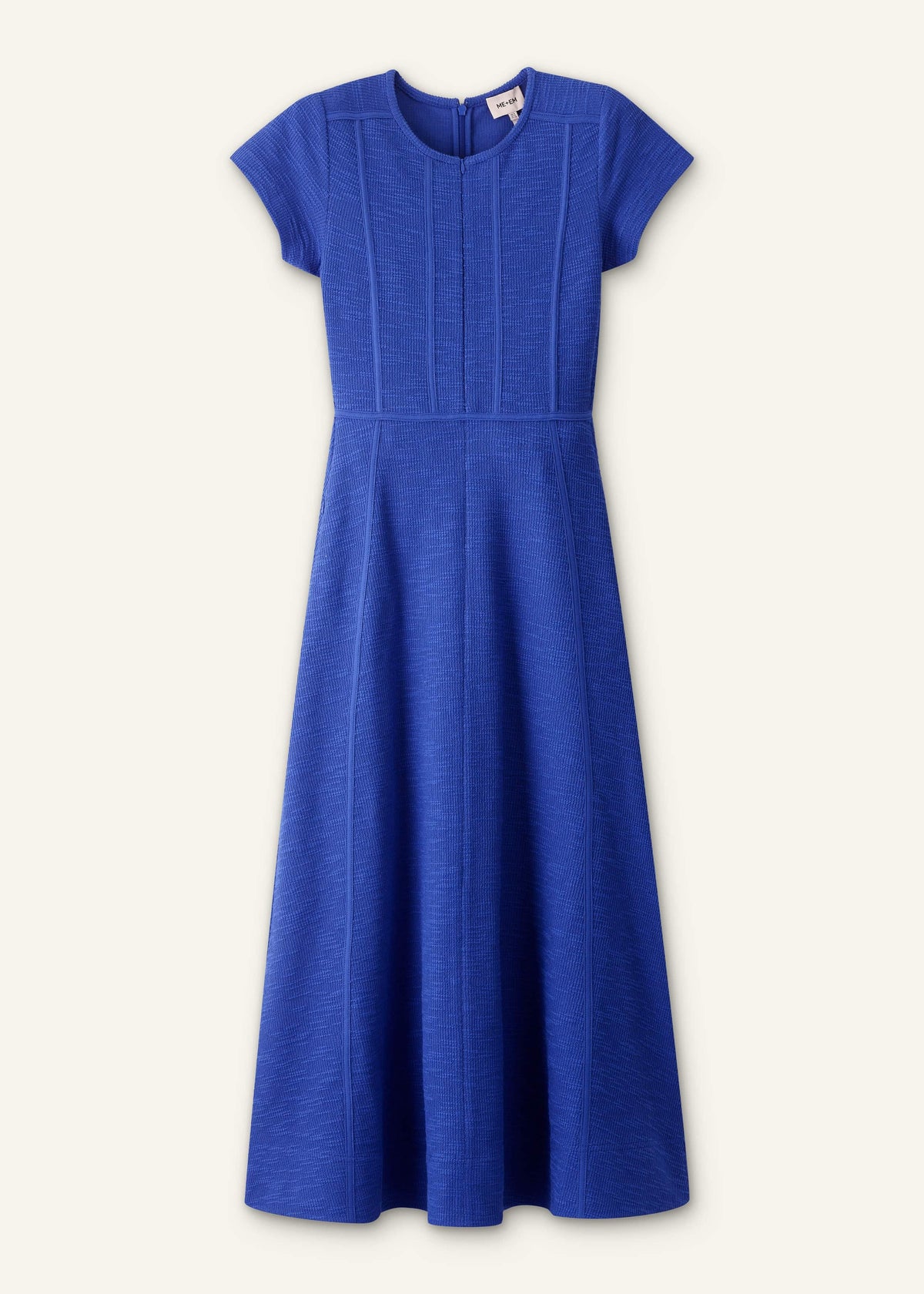 ME+EM Blue Fit + Flare Maxi Dress