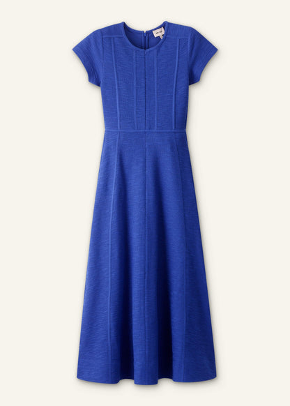 ME+EM Blue Fit + Flare Maxi Dress