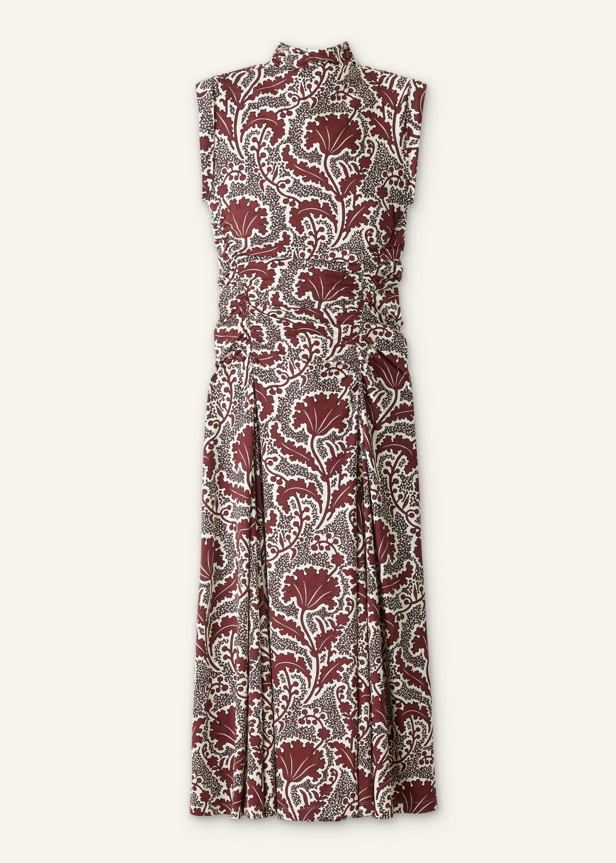 ME+EM Cinnamon Rising Wildflowers Print Fit + Flare Maxi Dress