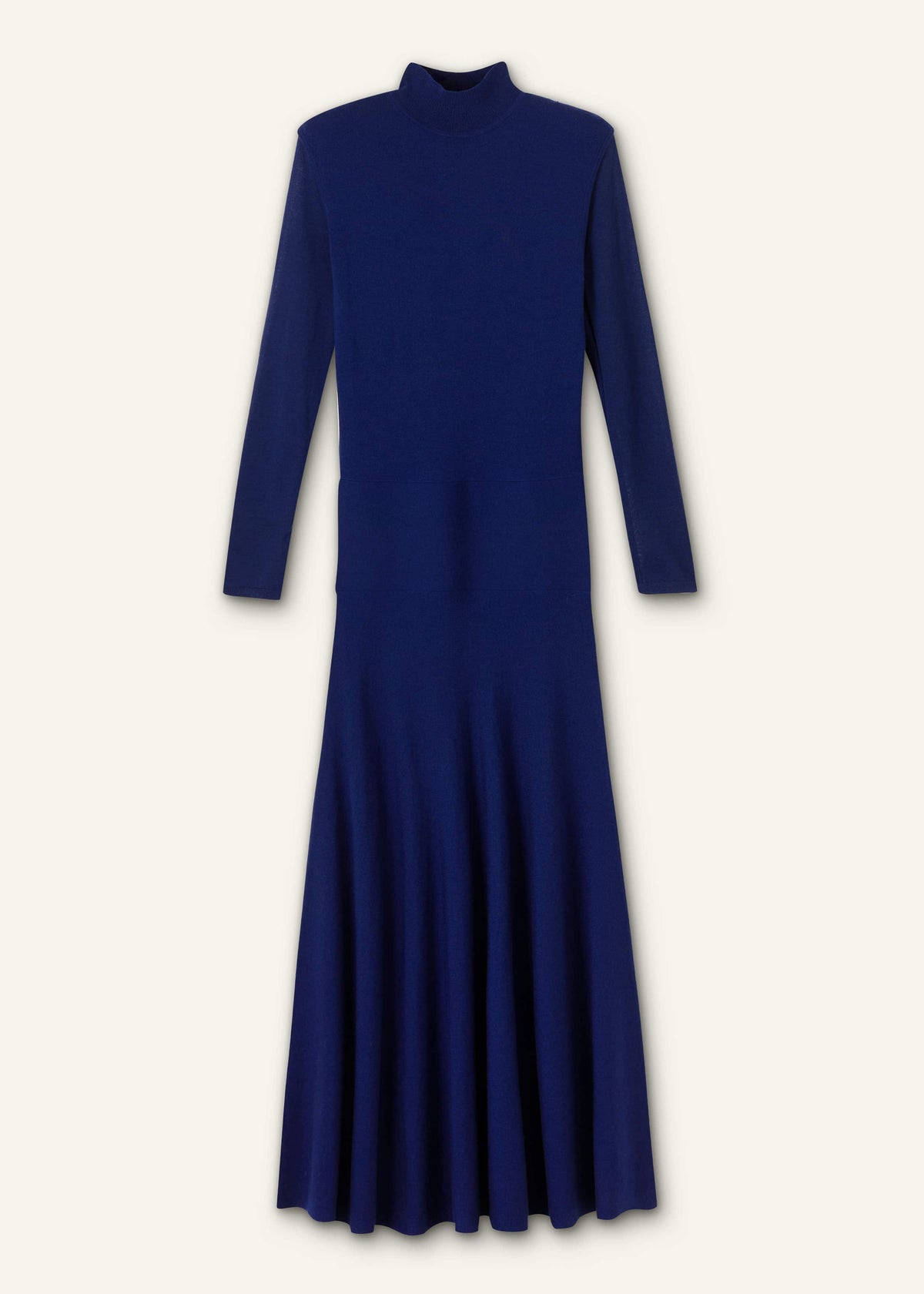 ME+EM Blue High Neck Knit Maxi Dress + Layering Top
