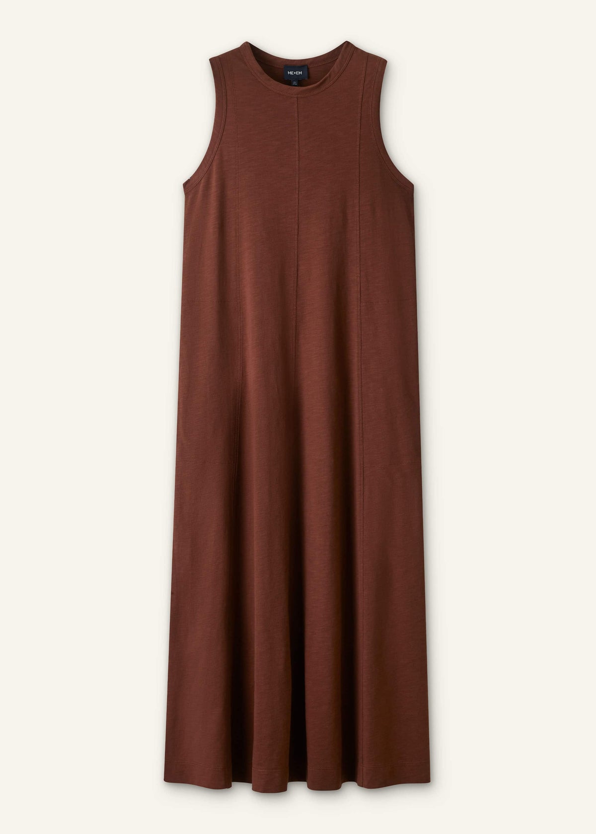 ME+EM Cinnamon Brown Maxi Swing Dress