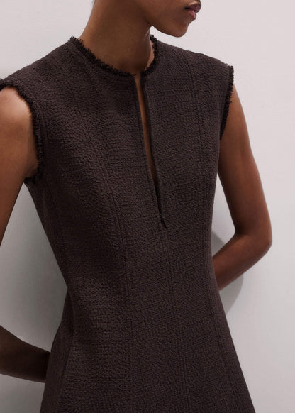 ME+EM Brown Desk-To-Dinner Fit And Flare Maxi Dress