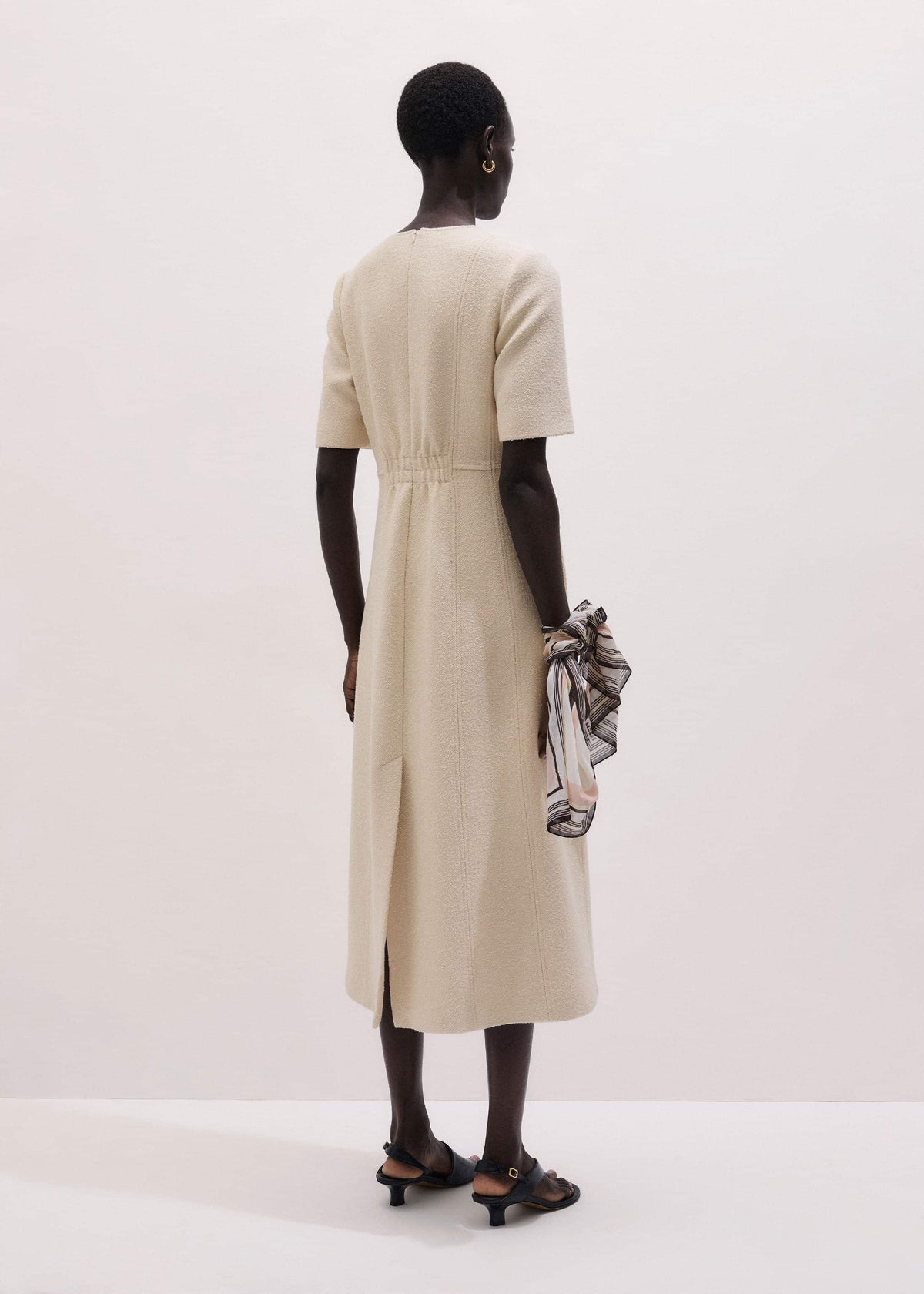 ME+EM Cream Button Front Maxi Dress