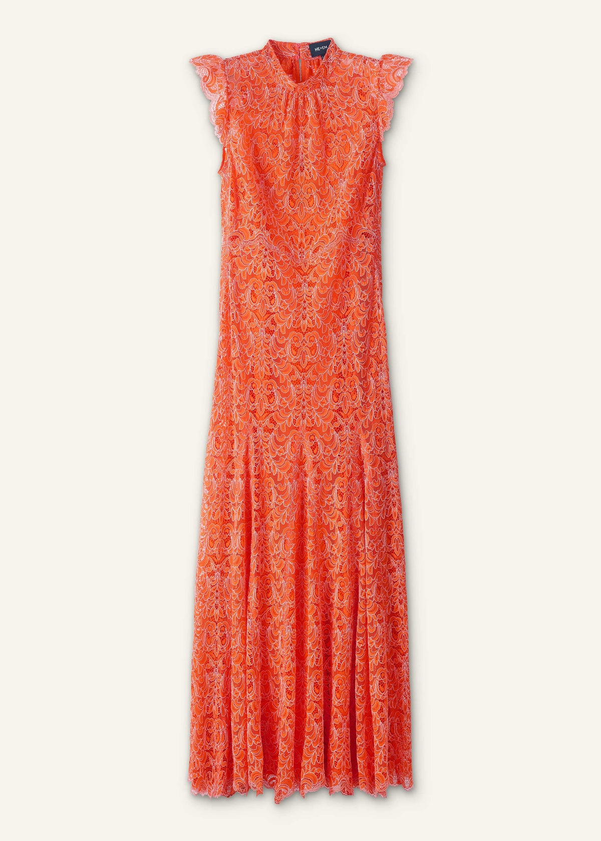 ME+EM Orange Two Tone Full Length Dress