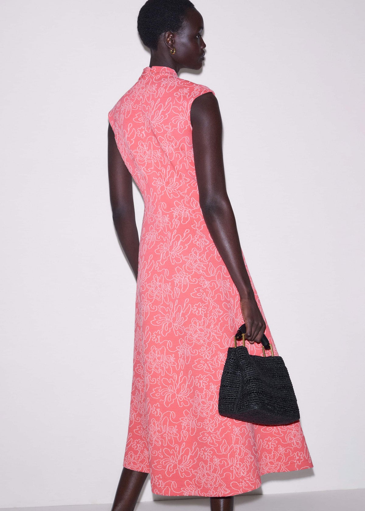 ME+EM Pink Panelled Fit + Flare Maxi Dress | ME+ME